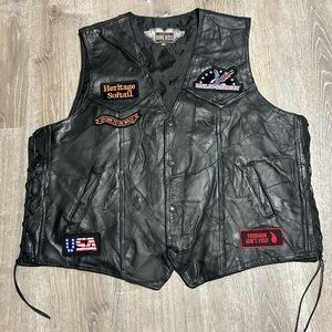 Hawg Hides Men’s 3XL Motorcycle Leather Vest